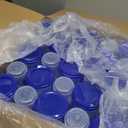 Medline Graduated Carafe with Straw, Noninsulated, Clear with Sparkles, 16 Ounces, 60 Count