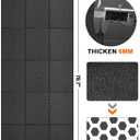 Treadmill Mat 78"x40", WERCHO Foldable Walking Pad Mat for Carpet Hardwood Floors 6mm Heavy-Duty Exercise Equipment Mat for Treadmil Pad,Spin Bike, Elliptical Trainer, Home, Gym