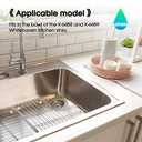 Sink Protector for Kohler K-6639-ST Whitehaven Bottom Basin Rack with 6488 Farmhouse Sink protectors compatible-Stainless steel