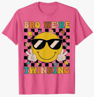 Groovy Bruh for Girls Kids Boys Smile Face TShirt XL