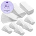 765 Professional Wax Strips for Waxing  Tear-Resistant Fabric Hair Removal Strips  225 Large & 540 Small  Reusable for Warm Wax & Sugar Paste  Face, Body & Intimate Areas (1 Count (Pack of 765))