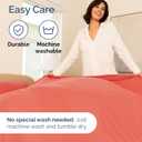 Queen Size 4 Piece Sheet Set - Comfy Breathable & Cooling Sheets - Hotel Luxury Bed Sheets for Women & Men - Deep Pockets, Easy-Fit, Extra Soft and Wrinkle Free Sheets - Coral Oeko-Tex Bed Sheet Set