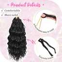 Gowit Pre Looped Deep Wave Crochet Hair 12 Inch 7 Packs Short Curly Black Pre Twisted Ocean Wave Deep Twist Crochet Braids Synthetic Braiding Hair for Black Women