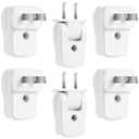 Replacement Electrical Plug 2 Prong Lamp Replacement Plugs for Lamps Light Duty, Residential Polarized 10 A 110-250V 2 Wire Straight Blade Can Be Rotated 180 Degrees(6 Pieces)