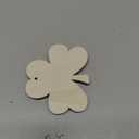 Wooden Shamrock Ornaments to Paint St. Patrick's Day Decoration Cutouts Unfinished 24PCS 3.5 x 3 inches, DIY Blank Unfinished Wood Discs Ornament for Home Farmhouse Crafts Hanging Spring Decorations