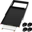 ALL-TOP Fridge Slide with Chopping Board, Inner 39.2 x 22.4in, Vehicle Refrigerator Slider with 4 Buckle Straps, Max 287 LBS, 3rd Gen