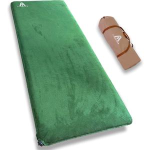 CWILDYFIELD 4 INCH Thick Self Inflating Sleeping Pad with 9 R Value, Foam Camping Mattress, Ultra Thick Comfort Camping Mattress, Inflatable Foam Camping Pad, Portable Comfortable Sleeping Pad
