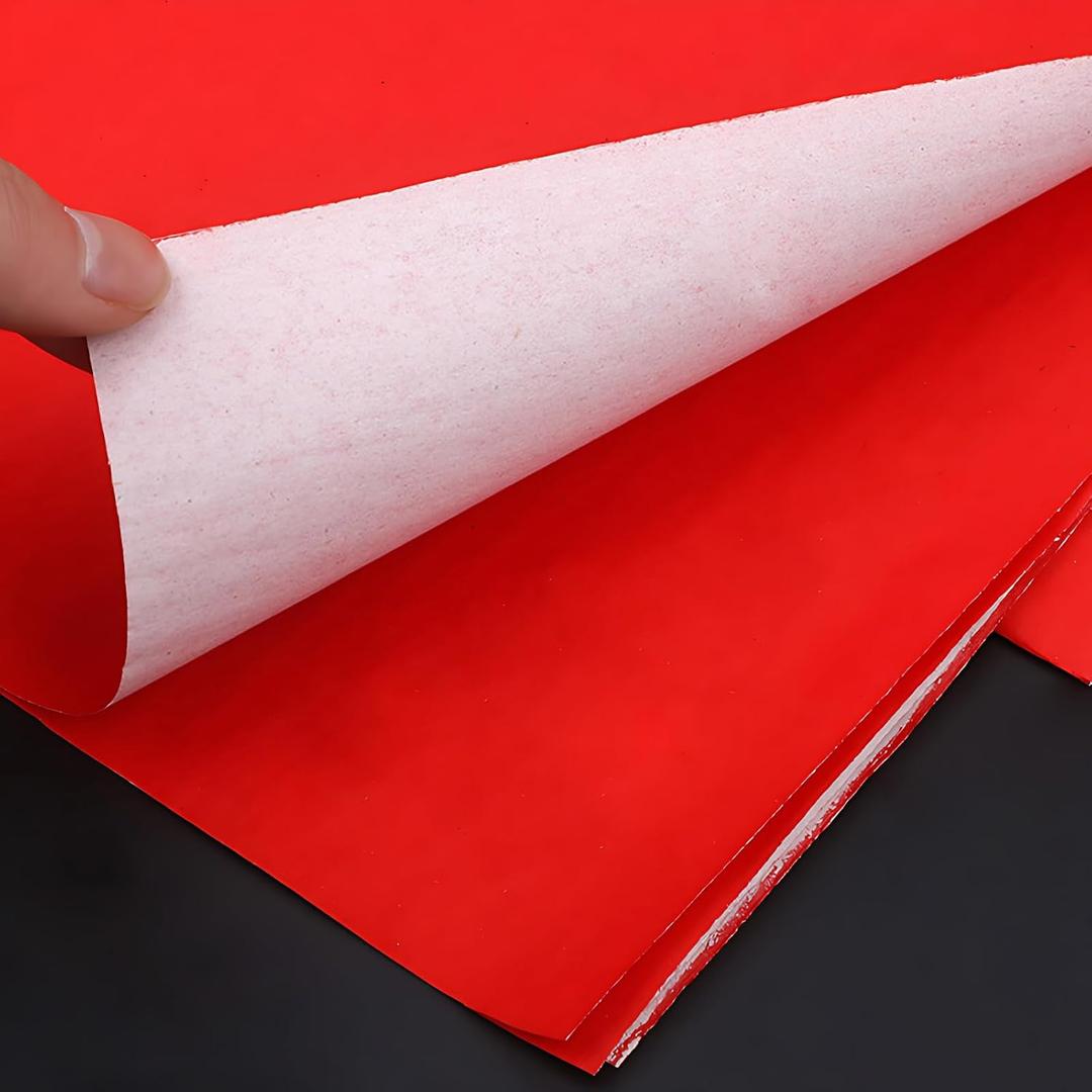 2 Pieces Red Paper for Chinese Wedding, Engagement and Marriage Certificate, Chinese New Year Spring Festival Couplets, Calligraphy, Double Happiness Paper Cuttings, Gift Wrap, Large Size 31x41 inches