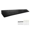 GANSNAY 2" Rise Threshold Ramp, Longer Ramp with Pre-Set Holes& Plugs, Solid Rubber 10,000lbs Capacity, Non-Slip& Cuttable Ramp for Doorways, Driveways, Warehouse, Patio, Shed- 2" Rise(39.3"×4.7")