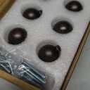 Goo-Ki Antique Oil Rubbed Bronze Cabinet Knobs with 1''(24mm) Dia,Casual Luxury Solid Zinc Cabinet Handles for Drawer,Cupboard, Wardrobe,6 Pack