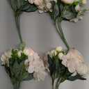  4pcs Artificial Rose Flowers Bouquet Realistic Faux Floral Centerpiece for Wedding Home Decor Vintage Style Cloth Elegant Beige Color