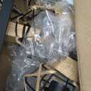 LmnLvn Farmhouse Bathroom Light Fixture, 3-Light Black Rattan Vanity Light, Boho Bathroom Light Fixture Over Mirror Rustic Vanity Lighting with Handwoven Shades, Suit for Restroom, Bedroom, Hallway