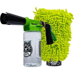 Chemical Guys Foam Blaster 6 Car Wash Gun, Chemical Guys Foam Gun, and Chenille Scratch-Free Microfiber Wash Mitt - Connects to Any Garden Hose for Thick Suds - Safe for Cars, Trucks, SUVs - 2 Items