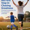 Soccer Shin Guards for Kids Youth Adults - 1-Pair Soccer Shin Defender with Honeycomb Compression Sleeves for Ski, Football, Baseball, MTB & Kickboxing 4-6 6-8 8-10 10-12 (3 Colors) (Small, Blue)