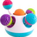 Fat Brain Toys Klickity Sensory Baby Toys, 1 Year and Up, Engaging Multi-Textured Early Developmental Toddler Activities for Tactile and Visual Stimulation