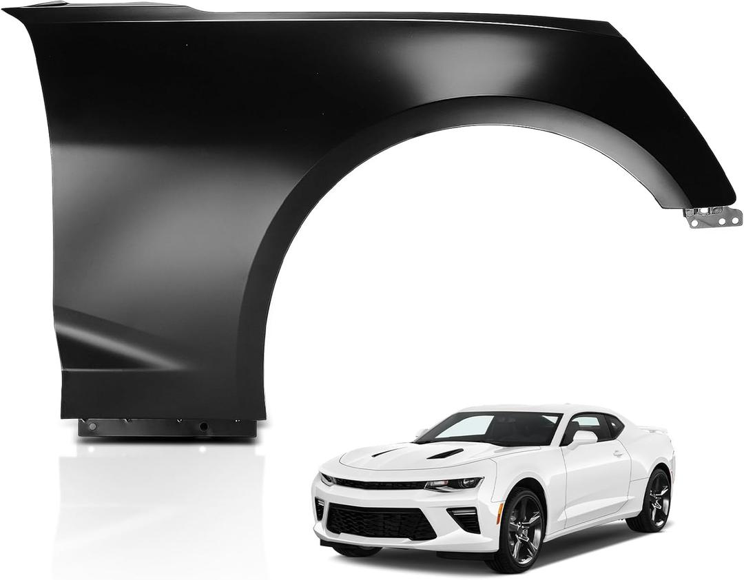 YHTAUTO Front Right Passenger Side Fender Primed Steel Replacement for Chevrolet Camaro 2016-2023, Except ZL1