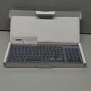 Wireless Keyboard and Mouse Ultra Slim Combo, TopMate 2.4G Silent Compact USB 2400DPI Mouse and Scissor Switch Keyboard Set with Cover, Batteries Included, for PC/Laptop/Windows/Mac - Gray Black