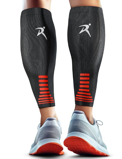 Calf Compression Sleeves for Men & Women - Sports, Running, Shin Splints Ideal for Sports, Running, Shin Splints & More, Medium, Black