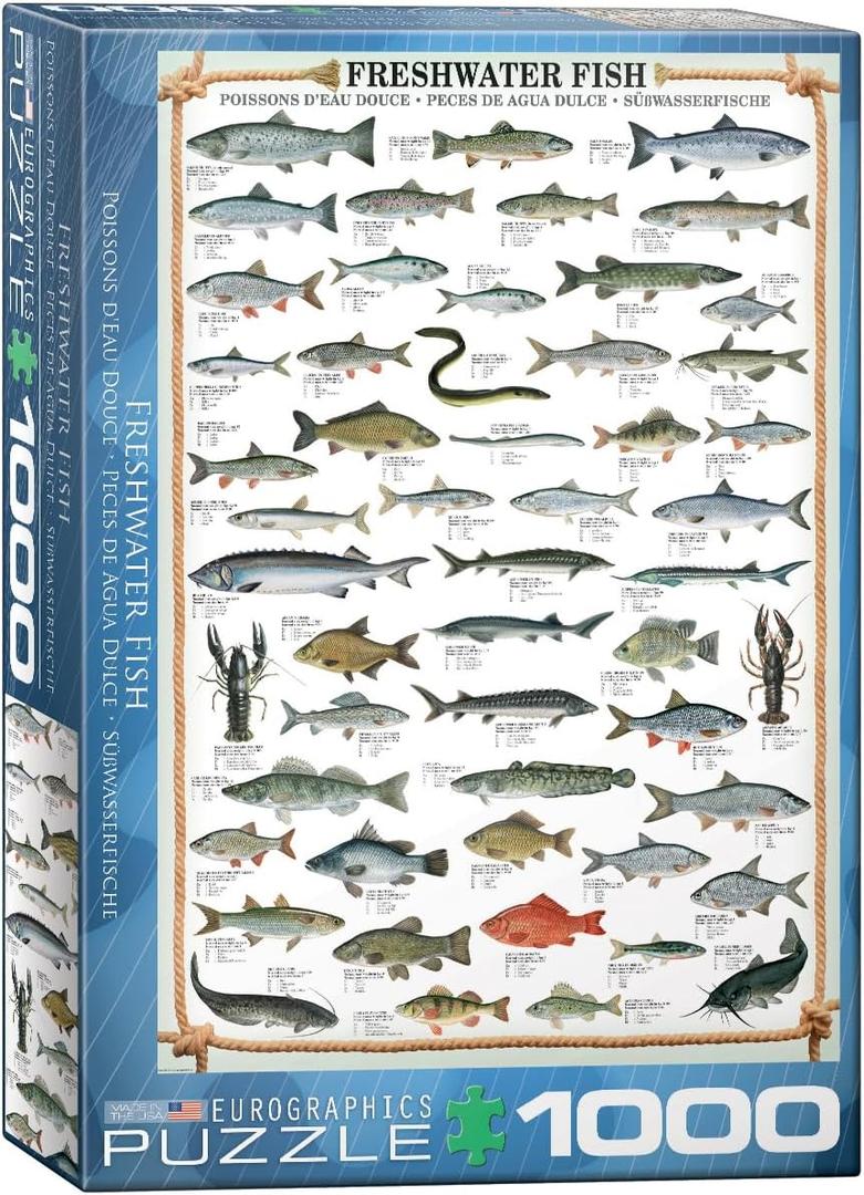 EuroGraphics Freshwater Fish 1000-Piece Puzzle EuroGraphics Freshwater Fish 1000-Piece Puzzle
