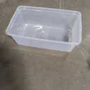 Clear Plastic Rectangular Storage, size 8.5"x13.5"x5"