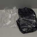 Round Fitted Tablecloth with Elastic Edge Design Table Cover Waterproof Stain-Resistant Wipeable Table Cloth Best for Outdoor/Indoor for 38"-42" Round Tables Black Geometry