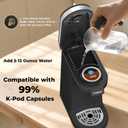 CHULUX Single Serve Coffee Maker for K Capsule, Mini Single One Cup Coffee Machine, Perfect for Small Space, Black