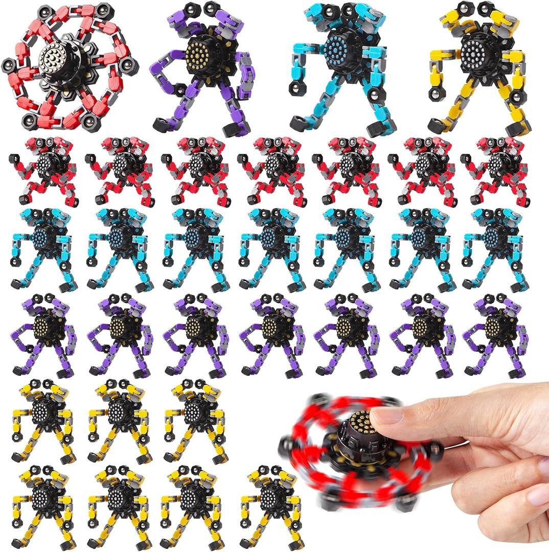 Transformable Fidget Spinners 32 Pcs for Kids and Adults Stress Relief Sensory Toys for Boys and Girls Fidget Toy Classroom Party Favors for Kids 4-8 8-12, Goodie Bag Stocking Stuffers Gifts Transformable Fidget Spinners 32 Pcs for Kids and Adults Stress Relief Sensory Toys for Boys and Girls Fidget Toy Classroom Party Favors for Kids 4-8 8-12, Goodie Bag Stocking Stuffers Gifts