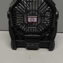 Portable Camping Fan, Rechargeable Battery Operated with LED Lights, Hanging Hook, 270Rotation, 20000mAh Battery Powered Fan for Beach, Office, Picnic, Fishing, Travel, Tent (Black)