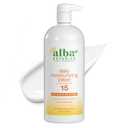 Alba Botanica Daily Moisturizing Lotion SPF 15, Normal to Dry Skin, with Shea Butter and Aloe, 32 Oz