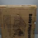 Uanlauo Foldable Fence for Baby & Toddler, 10-Panel Playpen with Dual Locking Gate, Adjustable for Indoor & Outdoor, Safe Spacious Area (Off-White)