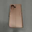 Wallet Case for iPhone 17,[RFID Blocking] 3 Card Holder Stand with Credit Card Slot PU Leather Magnetic Protective Flip Cover for iPhone 17 (Rose Gold)
