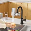 Vortopt Faucet Filter, NSF Certified, 400 Gallon High Efficiency Water Purification System, Fast 99% Chlorine & Odor Removal, Modern Simple Silver with 1 Water FilterT1-Silver