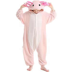 ATOZ Onesie for Kids, Animal Pajamas Halloween Cosplay Costume for Girls Boys (Pink)