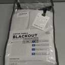 100% Blackout Shield Linen Blackout Curtains for Bedroom 96 Inches Long, Back Tab/Rod Pocket Living Room Drapes, Thermal Insulated Blackout Curtains 2 Panels Set, 50" W x 96" L, Beige