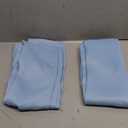 DWCN Blackout Curtains Room Darkening Thermal Insulated Bedroom Curtains Window Treatments, 42 x 45 inches Long, Set of 2 Light Blue Rod Pocket Drapes