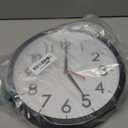 AKCISOT Wall Clock 10 Inch Silent Non-Ticking Modern Clocks Battery Operated - Analog Small Classic for Office, Home, Bathroom, Kitchen, Bedroom, School, Living Room(Black)