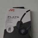 JVC Flats On-Ear Wired Headphones - Flat Foldable Design - 30mm Driver for Powerful Sound - Soft Ear-Pads for Comfort  Steel Headband - Lightweight & Portable - PC/Laptop/Gaming - 3.5mm Slim Plug (Adjustable, Black)