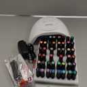 JEWHITENY 45PCS Gel Nail Polish Kit with U V Light LED Nail Lamp 40 Colors Set Manicure Nail Gel Kit