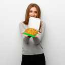 50 Pcs Mini Pizza Boxes Mini Dessert Boxes5.1 x 5.1 x 0.78 inches for Parties, Bakeries, and Food Delivery,CelebrationsChristmas Birthdays (Green)