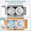 20oz Food Storage Containers with lids Set, Airtight 2.5 Cup Glass Meal Prep Containers, Heat-Resistant BPA-Free Glass Containers for Soup Leftover, Microwave, Dishwasher Freezer Safe (4 Packs)
