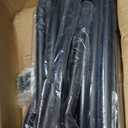 Black Wrap Around Curtain Rods 2Pack:Blackout Heavy duty Adjustable Window Curtain Rod for Bedroom,Industrial Darkening Curved French Metal Single Drapery Rods Easy Install,Matte Black 48-90"