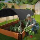 60% Shade Cloth,12x24ft Tear Resistant Sun Shade Net with Reinforced Grommet,Durable Garden Shade Tarp Cover for Greenhouse,Plant Cover, Chicken Coop,Patio and Pergola,Black