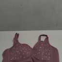 Daisy Bras for Older Women No Underwire Front Closure Comfort Senior Wireless Snap Closing Bra (Purple)