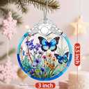 7 x Butterfly Christmas Ornament  Christmas Tree Ornament & Holiday Decor, Gifts for Nature Lovers, Butterfly Lover Gifts, Holiday & Xmas Gift