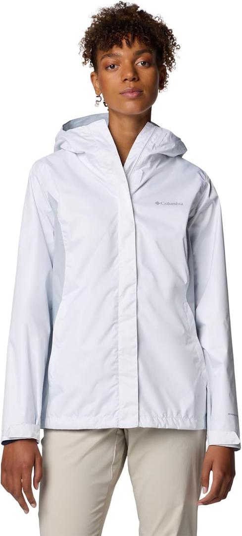 Columbia Womens Arcadia II Jacket (Medium, White/Cirrus Grey)