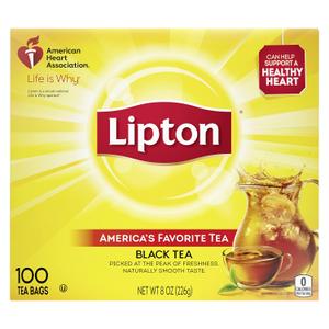 Lipton Tea Bags, Black Tea, 100 Count (Pack of 1)