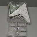 Cinnvoice 12 Pcs Christmas Paper Star Lantern 7/ 8/ 9 Points Sage Green Hanging Ornament 3D Neutral Star Lantern with String Light 12 and 17.72 Inch Hollow Lampshade for Xmas Party Decor(9 Pointed)