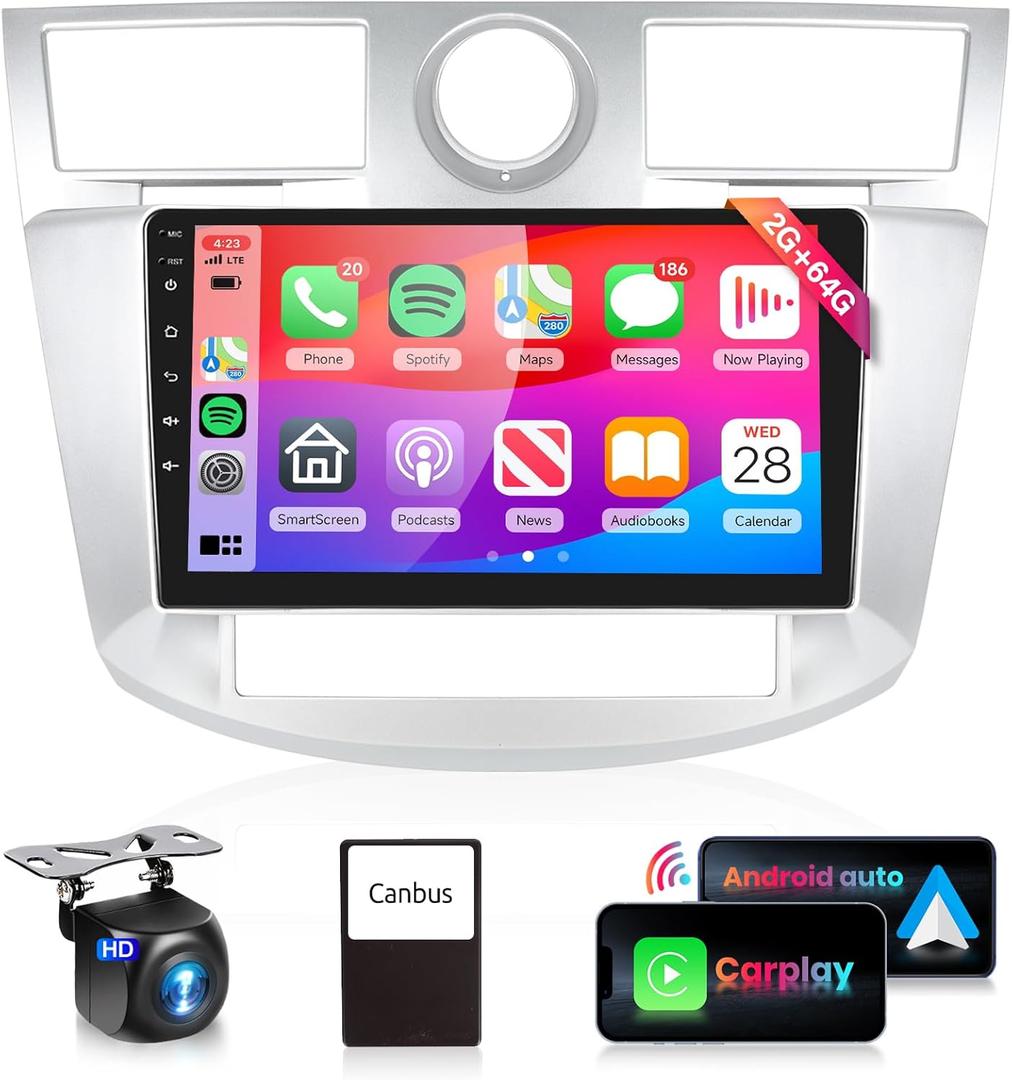 2G 64G Android Car Stereo for Chrysler Sebring 2006-2010 Radio with Wireless Carplay Android Auto,9inch 1080P Touch Screen Car Audio with BT FM Radio GPS WiFi Mirror Link Backup Camera Mic 2G 64G Android Car Stereo for Chrysler Sebring 2006-2010 Radio with Wireless Carplay Android Auto,9inch 1080P Touch Screen Car Audio with BT FM Radio GPS WiFi Mirror Link Backup Camera Mic