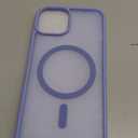 SUPFINE Magnetic for iPhone 14 Case & iPhone 13 Case (Compatible with MagSafe)(Military Grade Drop Protection) Slim Translucent Matte Shockproof Phone Cover,Blue Purple