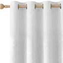 Blackout Curtains for Bedroom 108 inch Curtains,2 Panels,White | Cutains for Bedroom,Thermal Insulated Grommet Window Drapes,Waterproof Blackout Curtains for Living Room,52 x 108 in,2 Panels